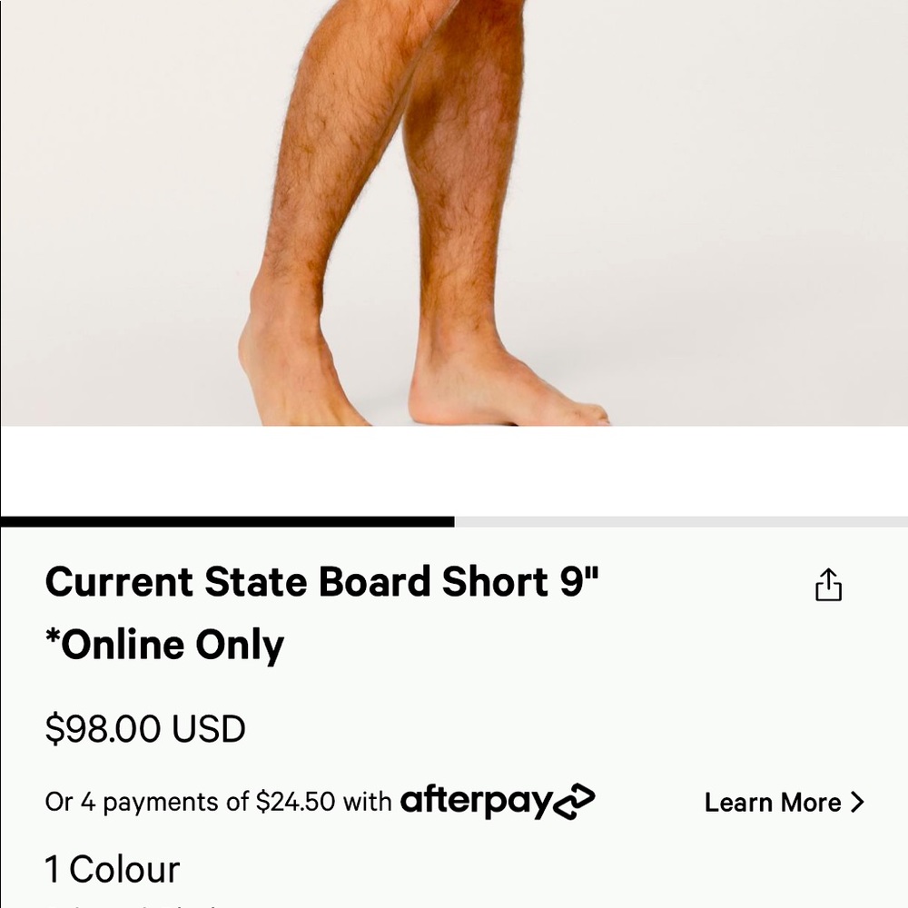 Lululemon Current State Board Short 9”